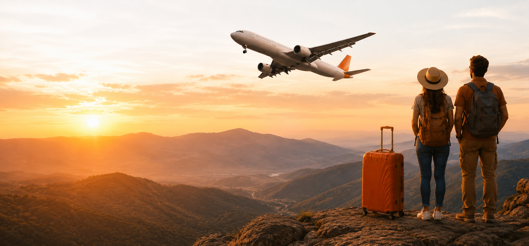 Luxury travel destination view